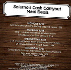 Salerno's menu