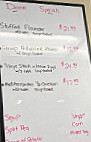 Pier 1 menu