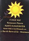 O Sole Mio menu