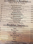 Country Corner Cafe menu