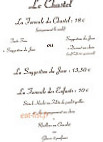 Le Chastel menu