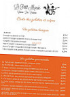 Le Petit Monde menu