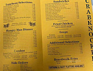 Crabknockers Seafood Market menu