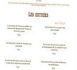 Le Relais Du Serrie menu