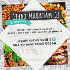 Macadam Caffe menu