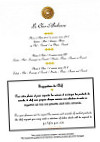 Le Clos D'Amboise menu