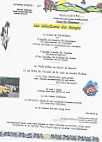 Auberge Les Ecureuils menu