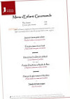 Du Château De La Tour menu