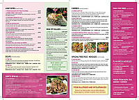 Sopa Thai menu