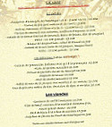 Les Oliviers menu