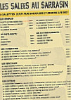 La Petite Creperie menu