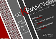 Le Kbanon menu