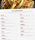 Waffle Factory menu