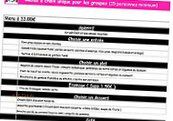 Le bon champois menu