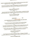 L'Argousier menu