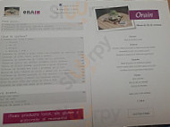 Orain menu