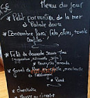 L'ardoise menu