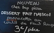 Top Pizza menu