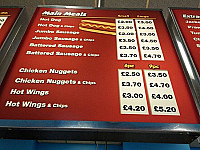 Mr Chippy menu