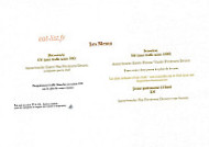 Bistrot Le Petit Paris menu