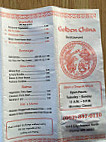 Golden China menu