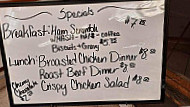 Great Plains Cafe menu