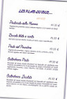 Bella Cosa menu