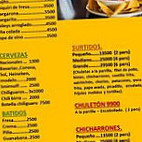 Chicharronera El Llanero menu