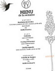 Le Colibri menu