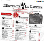 L'entracte menu