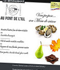 Au Pont de l'Ill menu