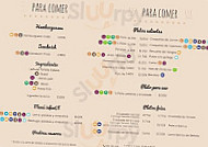 Cafe Cervecera Serralta menu