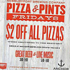 Anchor Stone Deck Pizza menu