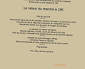 Les Petits Saints menu