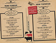 La Réserve menu