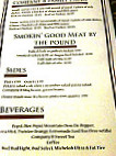 Company B Bbq menu