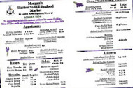 Morgan's Harbor To Hill menu