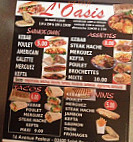 L'oasis menu