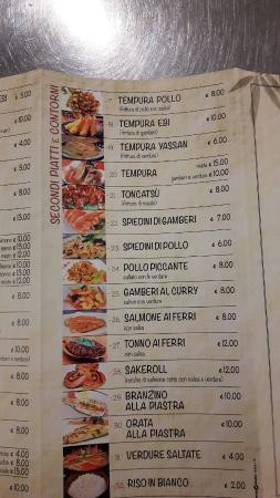 Ya Sushi Speisekarte