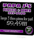 Papa J's Pizzeria menu