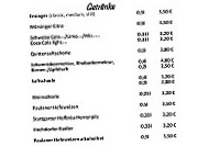 Gässles-stüble menu