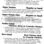 Taco John's Piatti