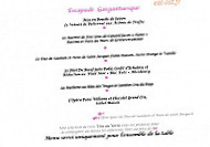 A L'agneau menu