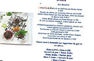 Ile de Malte menu