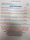 Alumni Sports Cafe menu