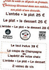 Chez Max et Nico menu