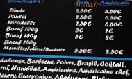 Le Snack Regal menu