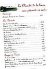 Le Moulin de la Baine menu