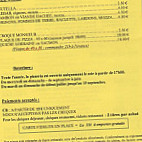 Place Aux Pizzas menu