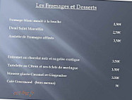 La Table des Dombes menu